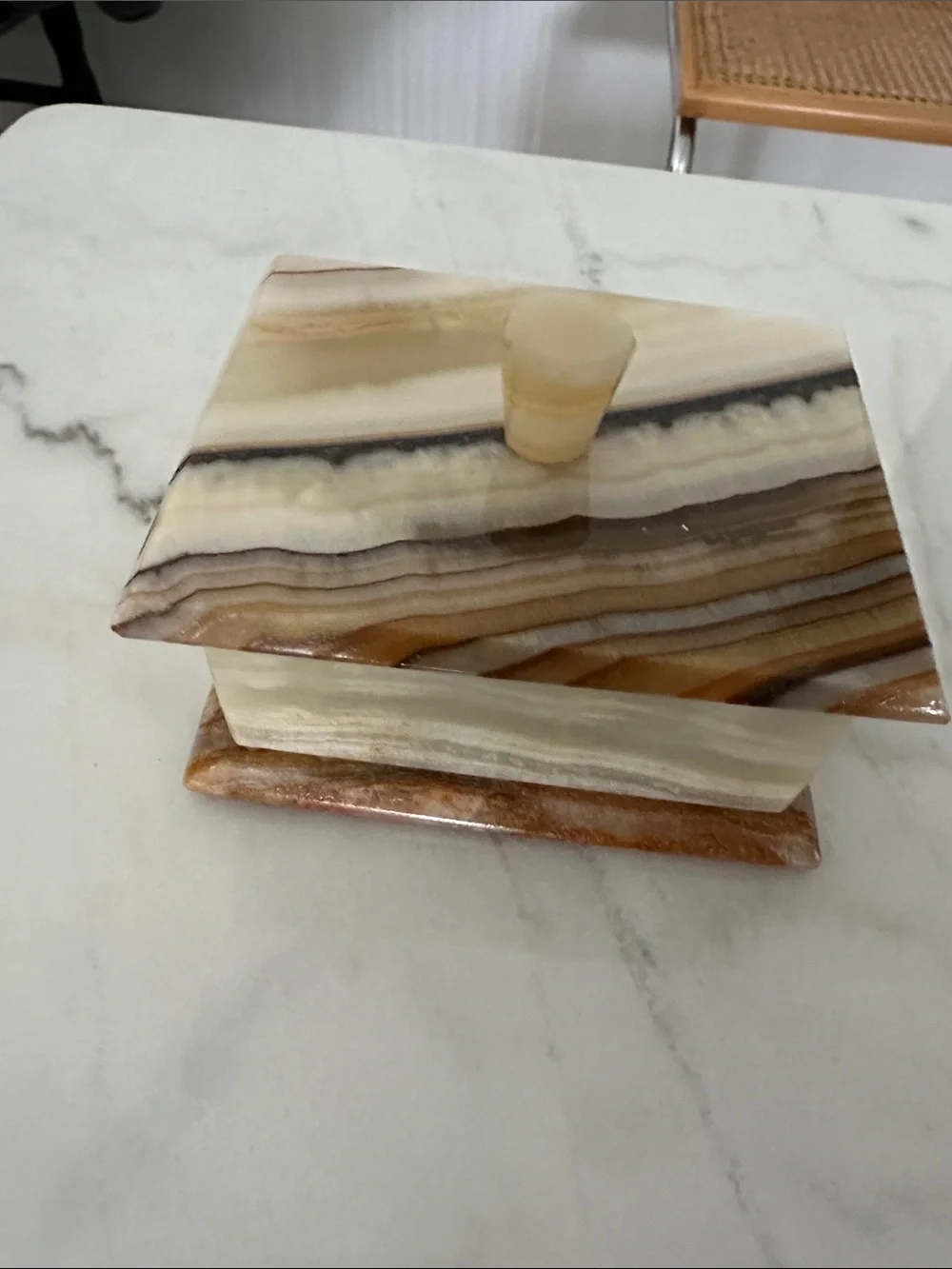 Decorative Trinket Box - Neutral Tones